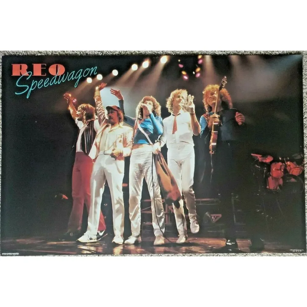 Vintage 1981 REO Speedwagon Concert Poster Cat. No. 43 32